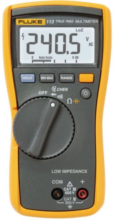 FLUKE  113 Multim&egrave;tre Num&eacute;rique Trms Ac 6000 Digits 600 Vac 600 Vdc