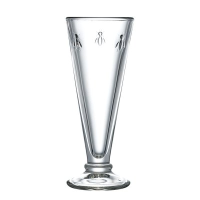 LA ROCHERE Fl&ucirc;te &agrave;&nbsp;champagne en verre press&eacute; - 15cl (lot de 6) abeille