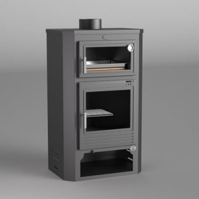 FM BIOMASA Fm Po&ecirc;le &Agrave; Bois Acier M-104 10kw Avec Porte En Fonte Et Four