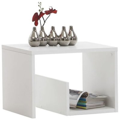 FMD Moebel SB-Design Mike Table d'appoint 59 x 38 x 36 cm Blanc