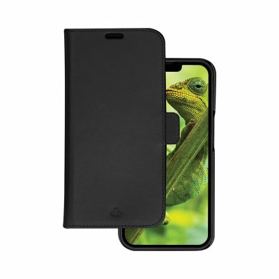 DBRAMANTE1928 Folio 2 en 1 iPhone 14 Pro Lynge en Cuir Noir  - Neuf