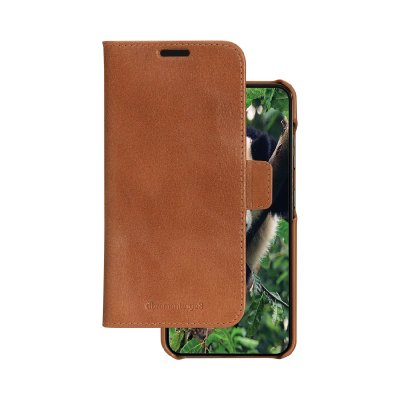 DBRAMANTE1928 Folio 2 en 1 Samsung G S23 5G Lynge en Cuir Tan  - Neuf