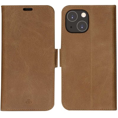 DBRAMANTE1928 Folio Apple iPhone 14 en Cuir Copenhagen Slim Tan  - Neuf