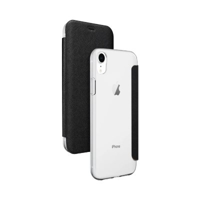 BIGBEN Folio dos crystal Noir pour iPhone XR  - Neuf