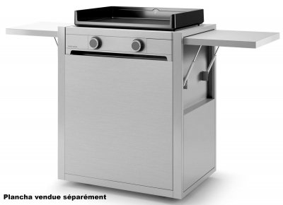 FORGE ADOUR  Chariot Modern inox ferm&eacute; 60