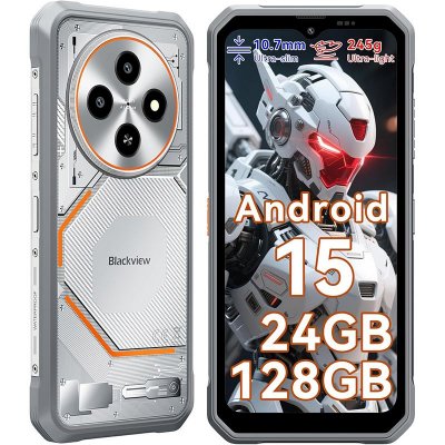 BLACKVIEW Fort 2 Rugged Phone Android 15, 24GB+128GB 2TB Expand 10000mAh Battery Rugged Smartphone - Blanc