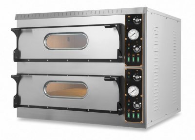 RESTO ITALIA Four &agrave; pizza double &eacute;lectrique pour pizzeria pro TL Big 18,0 kW 