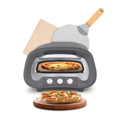 SCHNEIDER Four &agrave; pizza Serie Z Grey - Cuisson 3 Min - 2200W