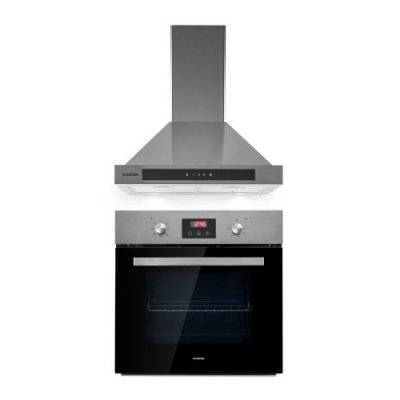 KLARSTEIN Four -  Kalahari Zelda Set + hotte aspirante 60cm - Inox 