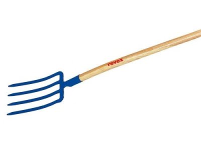 REVEX Fourche &Agrave; B&ecirc;cher Acier Forg&eacute;  Manche Bois L.100 Cm