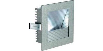 SLV FRAME CURVE LED encastr&eacute;, carr&eacute;, gris argent, LED 3000K