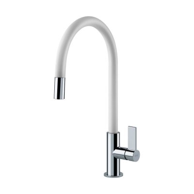 FRANKE  115.0373.949 Robinet de Cuisine, Chrome/Blanc