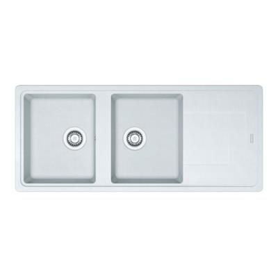 FRANKE  - Evier Titan Tectonite TTD621 - Blanc Artic (mouchet&eacute;)