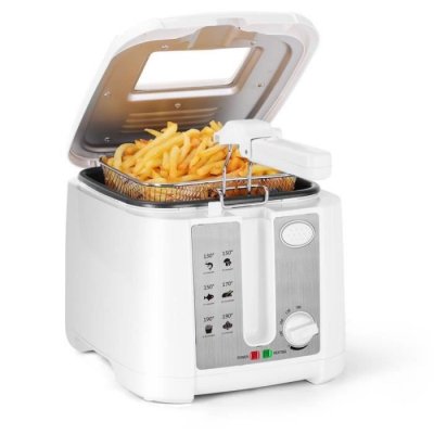 AIGOSTAR Friteuse 2,5 litres 1800 w contr&ocirc;le de temp&eacute;rature hublot transparent 