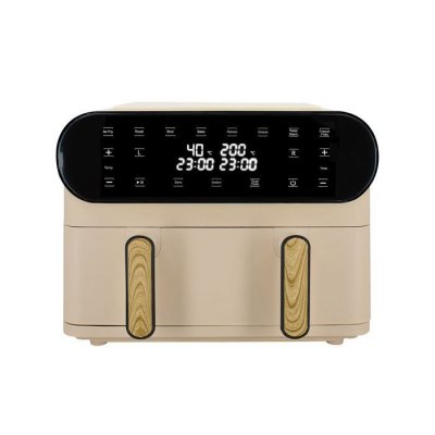 MENASTYL Friteuse a air chaud 11l colorama creme double cuve