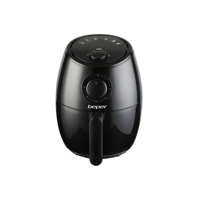 BEPER Friteuse &agrave; air chaud 2L, 1000W, noir Noir