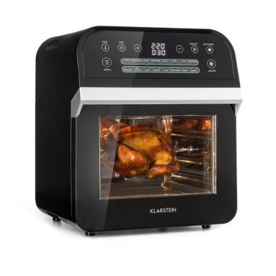 Friteuse &agrave; air chaud - aerovital cube - cuisson sans huile - 16 programmes - 1600w / 12l - noir