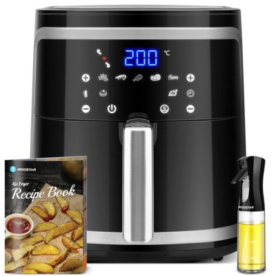 AIGOSTAR Friteuse &agrave; air chaud  Cube - 1900W, grande capacit&eacute; de 7L - 8 programmes, maintien au chaud