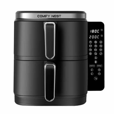 COMFY NEST Friteuse &agrave; air chaud Air fryer double panier verticale 11L 2800W  CN06177 