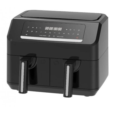 EMERIO Friteuse Sans Huile De 7,2l 2400 Watts Avec Double Bacs De 