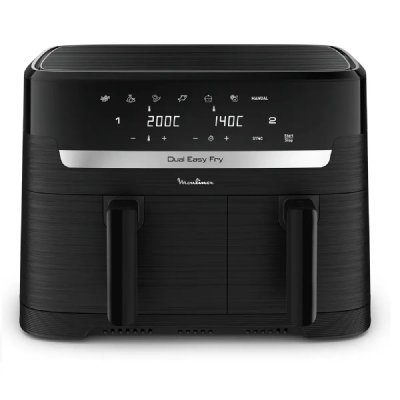 MOULINEX Friteuse sans huile  Dual Easy Fry Essential noire