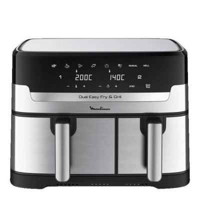 MOULINEX Friteuse sans huile  Easy Fry and Grill Dual Inox