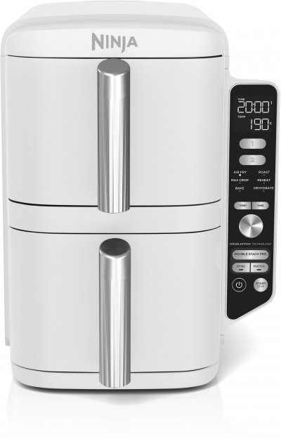 NINJA Friteuse sans huile  Double Stack XL 9,5 L Blanche SL400EUWH