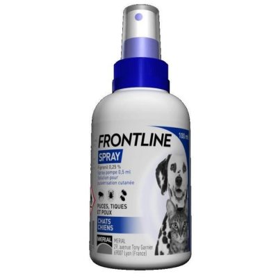 FRONTLINE  Spray Anti-Puces et Anti-Tiques Pompe, 100ml