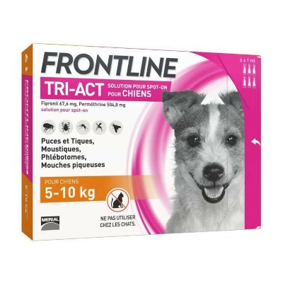 FRONTLINE  TRI-ACT 5-10kg - 6 pipettes