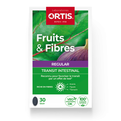 Fruits & Fibres Regular Transit Intestinal 30 Comprim&eacute;s Ortis