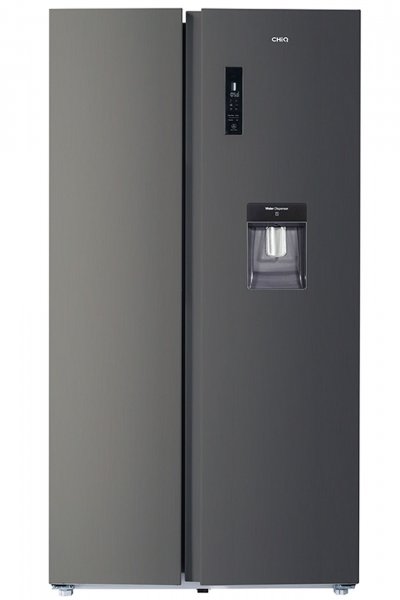 CHIQ Fss559nei42d 559l, froid ventil&eacute;, total no frost, noir acier inoxydable, 42db