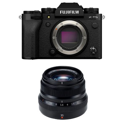 FUJIFILM  appareil photo hybride x-t5 noir + 35mm f2 wr