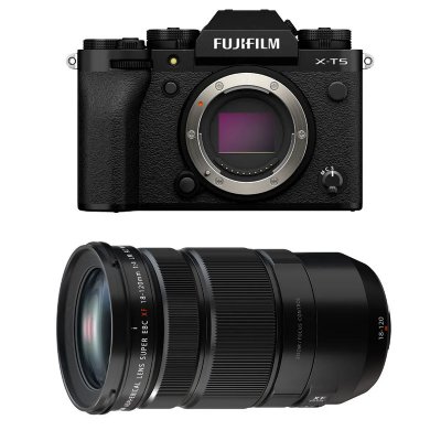 FUJIFILM  Hybride X-T5 NOIR + Objectif Fujinon XF 18-120mm F4 LM PZ WR Garanti 3 ans