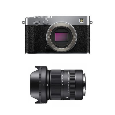 FUJIFILM  X-E5 Silver + Sigma 18-50 f/2.8 DC DN Contemporary - Neuf
