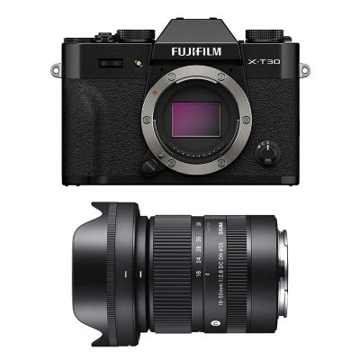 FUJIFILM  x-t30 iii noir + objectif sigma 18-50 f2.8 dc dn contemporary