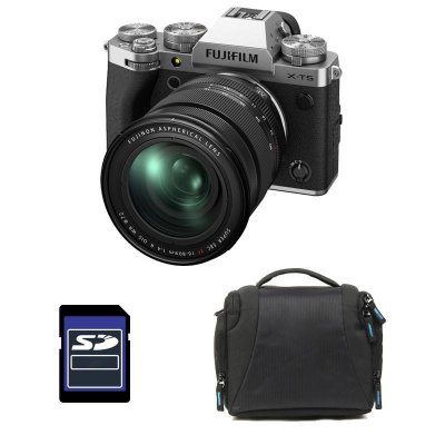 FUJIFILM  X-T5 Silver + 16-80mm Garanti 3 ans + Sac + Carte SD 8 Go