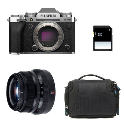 FUJIFILM  X-T5 Silver + 35mm f/2 WR Garanti 3 ans + Sac + Carte SD 8 Go