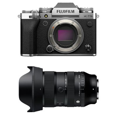 FUJIFILM  X-T5 Silver + Objectif SIGMA 17-40mm f/1.8 DC Art - Neuf