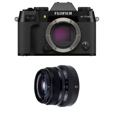 FUJIFILM  X-T50 NOIR + 35mm f/2 WR Garanti 3 ans
