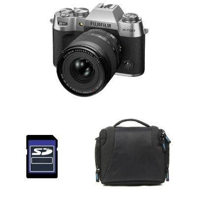 FUJIFILM  X-T50 SILVER + 16-50 Garanti 3 ans + Sac + Carte SD 8 Go