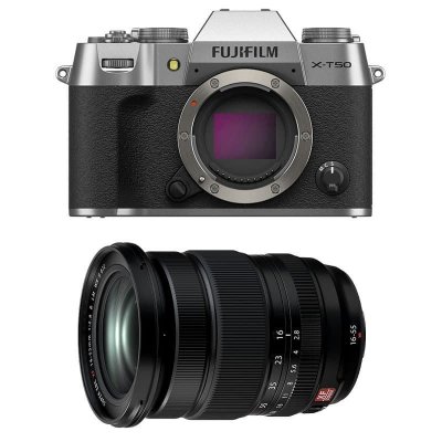 FUJIFILM  X-T50 Silver + XF 16-55mm f/2.8 LM WR II Garanti 3 ans