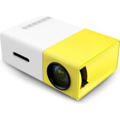  Full HD 1080p Mini Portable Vid&eacute;o Projecteur Accueil Multim&eacute;dia Cin&eacute;ma Th&eacute;&acirc;tre (YG300 ) - Jaune