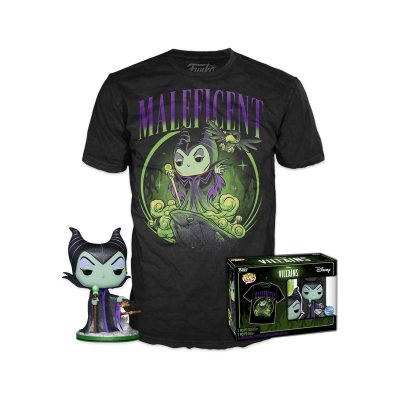 FUNKO  Disney POP! & Tee set et T-Shirt Disney Villains: Maleficent -