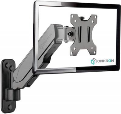 ONKRON G120 Bras &eacute;rgonomique mural pour &eacute;cran PC ou TV de 13-32 pouces