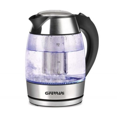 G3FERRARI  g1006600 Bouilloire et Tisani&egrave;re en verre, acier