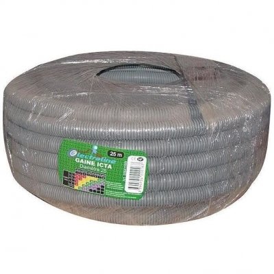 ELECTRALINE Gaine icta avec tire-fil &oslash; 25 mm bleu 25 m&ecirc;tres 