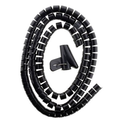 HBF Gaine range c&acirc;ble Noir &Oslash;20 1,5m 
