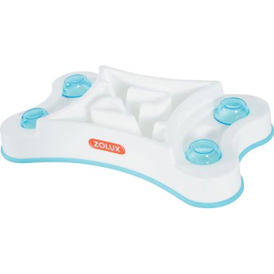 ZOLUX Gamelle  Anti-glouton - Rectangle - 474145 - Bleu