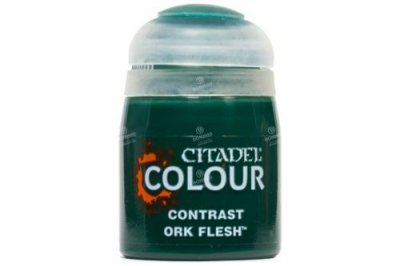 GAMES WORKSHOP  Citadel Pot de Peinture - Contrast Ork Flesh (18ml)