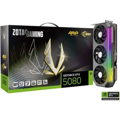 ZOTAC GAMING GeForce RTX 5080 AMP EXTREME INFINITY 16Go GDDR7 3xDP 1xHDMI